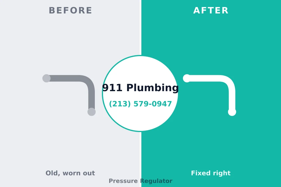 Before and after: plumbing repair Metairie, LA